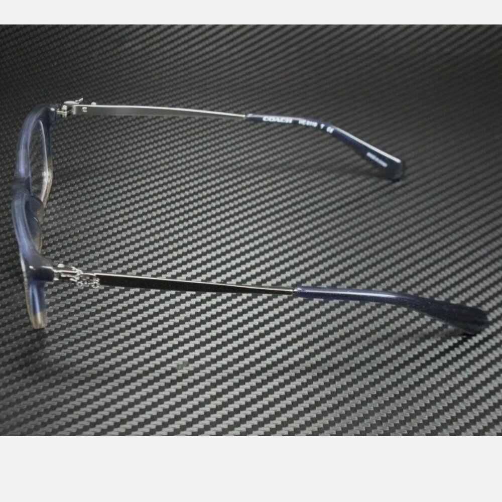 Coach Blue Glitter Rectangle Women's Eyeglasses - Picture 4 of 4